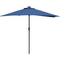 Berkfield Home Garden Parasol Azurblau Large Fabric in Blue