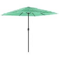 Berkfield Home Garden Parasol with Steel Pole Green 248x248x248 cm | Size: 248 x 248 x 248 cm
