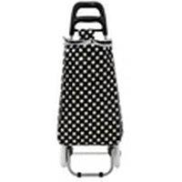 Kelvenix Lightweight Shopping Trolley Luggage Bag 2 Wheels BW in Black