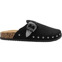 MODISHION Women's Closed-Toe Mules Sandals in Black | Size: 7