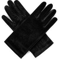 MODISHION Women's Short Bridal Gloves Opera Wrist Banquet Gloves in Black