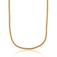 BIG METAL LONDON Women's PANAMA TWISTED ROPE NECKLACE in Gold | Size: 16 cm
