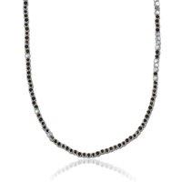BIG METAL LONDON Women's LARA BEADED NECKLACE in Silver | Size: 16 cm