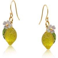 BIG METAL LONDON Women's SANTORINI LEMON DROP EARRINGS in Yellow | Size: 2 cm