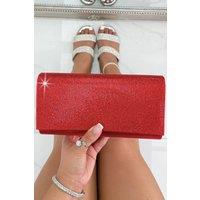 Love Lemonade Women's Crystal Sparkle Clutch Bag in Red