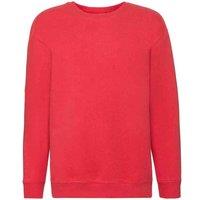 Fruit of the Loom Premium Drop Shoulder Sweatshirt in Red | Size: 3-4 Years