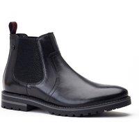 Base London Men's Cutler Waxy Chelsea Boot in Black | Size: 11