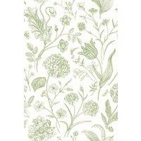 Hoopla Walls Floral Toile - Sage 10m Wallpaper in Green