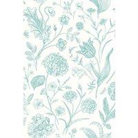 Hoopla Walls Floral Toile - Duck Egg Blue 10m Wallpaper