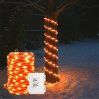mysmartbuy 10 m Multi-Colour or Candy Cane Rope Light 100 LED Battery Operated in Red | Size: 10m