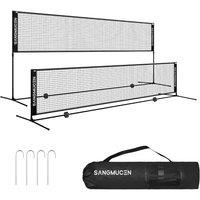 Gr8 Home Black 4m Badminton Net Post Set