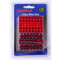 SupaTool Drill Bit Set (Pack of 33) in Dark Red