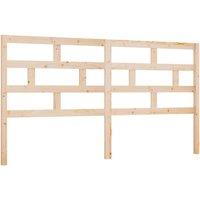 Berkfield Home Bed Headboard 206x4x100 cm Solid Wood Pine in Brown | Size: 206 x 4 x 100 cm