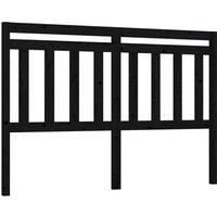 Berkfield Home Bed Headboard Black 166x4x100 cm Solid Wood Pine | Size: 166 x 4 x 100 cm