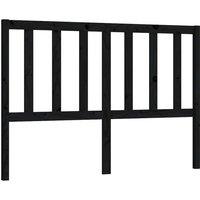 Berkfield Home Bed Headboard Black 166x4x100 cm Solid Wood Pine | Size: 166 x 4 x 100 cm