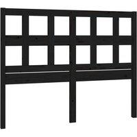 Berkfield Home Bed Headboard Black 185.5x4x100 cm Solid Wood Pine