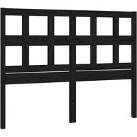 Berkfield Home Bed Headboard Black 205.5x4x100 cm Solid Wood Pine
