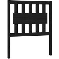Berkfield Home Bed Headboard Black 80.5x4x100 cm Solid Wood Pine