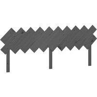 Berkfield Home Bed Headboard Grey 196x3x80.5 cm Solid Wood Pine