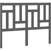 Berkfield Home Bed Headboard Grey 205.5x4x100 cm Solid Wood Pine