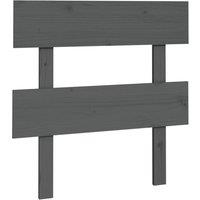 Berkfield Home Bed Headboard Grey 93.5x3x81 cm Solid Wood Pine