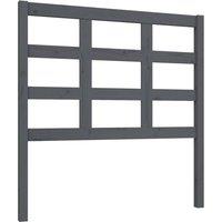 Berkfield Home Bed Headboard Grey 95.5x4x100 cm Solid Wood Pine