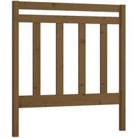 Berkfield Home Bed Headboard Honey Brown 106x4x100 cm Solid Wood Pine | Size: 106 x 4 x 100 cm