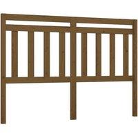 Berkfield Home Bed Headboard Honey Brown 146x4x100 cm Solid Wood Pine | Size: 146 x 4 x 100 cm