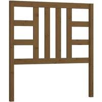 Berkfield Home Bed Headboard Honey Brown 96x4x100 cm Solid Wood Pine | Size: 96 x 4 x 100 cm