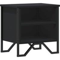 Berkfield Home Bedside Cabinet Black 40x30x40 cm Engineered Wood | Size: 40 x 30 x 40 cm