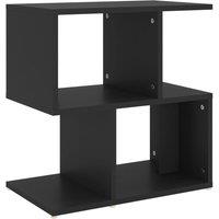 Berkfield Home Bedside Cabinet Black 50x30x51.5 cm Engineered Wood