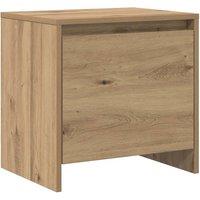 Berkfield Home Bedside Cabinet Artisan oak Engineered wood in Brown