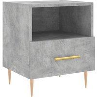 Berkfield Home Bedside Cabinet Concrete Grey 40x35x47.5 cm Engineered Wood