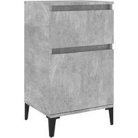 Berkfield Home Bedside Cabinet Concrete Grey 40x35x70 cm | Size: 40 x 35 x 70 cm