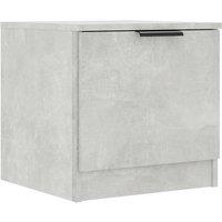 Berkfield Home Bedside Cabinet Concrete Grey 40x39x40 cm | Size: 40 x 39 x 40 cm