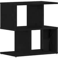 Berkfield Home Bedside Cabinet Black Oak 50x30x51, 5 cm Engineered Wood