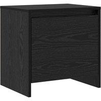 Berkfield Home Bedside Cabinet Black oak Engineered wood