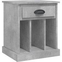 Berkfield Home Bedside Cabinet Concrete Grey 43x36x50 cm | Size: 43 x 36 x 50 cm