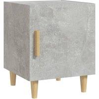 Berkfield Home Bedside Cabinet Concrete Grey Engineered Wood