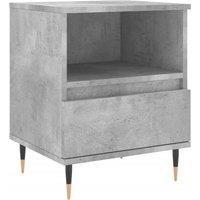 Berkfield Home Bedside Cabinet Concrete Grey 40x35x50 cm Engineered Wood | Size: 40 x 35 x 50 cm