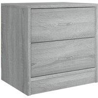 Berkfield Home Bedside Cabinet Grey Sonoma 40x30x40 cm Engineered Wood | Size: 40 x 30 x 40 cm