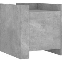 Berkfield Home Bedside Cabinet Concrete Grey 45x50x50 cm Engineered Wood | Size: 45 x 50 x 50 cm