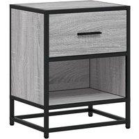 Berkfield Home Bedside Cabinet Grey Sonoma 40x31x50 cm Engineered Wood | Size: 40 x 31 x 50 cm