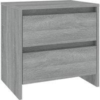 Berkfield Home Bedside Cabinet Grey Sonoma 45x34.5x44.5 cm Engineered Wood