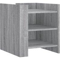 Berkfield Home Bedside Cabinet Grey Sonoma 45x50x50 cm Engineered Wood | Size: 45 x 50 x 50 cm