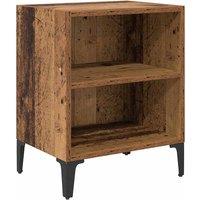 Berkfield Home Bedside Cabinet Old Wood 40x30x50 cm Engineered Wood in Brown | Size: 40 x 30 x 50 cm