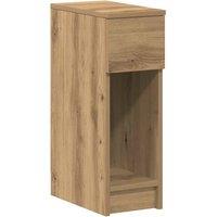 Berkfield Home Bedside Cabinet with Drawer Artisan Oak 20x36x60 cm in Brown | Size: 20 x 36 x 60 cm