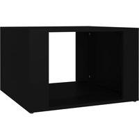 Berkfield Home Bedside Table Black 57x55x36 cm Engineered Wood | Size: 57 x 55 x 36 cm