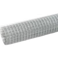 Berkfield Home Chicken Wire Fence Galvanised Steel 25x0.5 m Silver