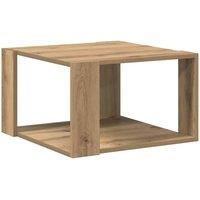 Berkfield Home Coffee Table Artisan Oak 51, 5x51, 5x30 cm Engineered Wood in Brown